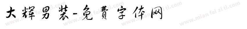 大辉男装字体转换