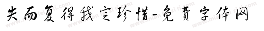 失而复得我定珍惜字体转换