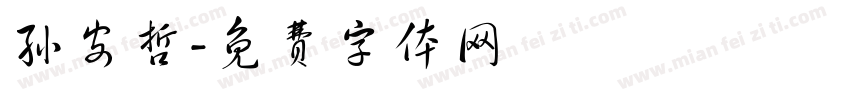 孙安哲字体转换