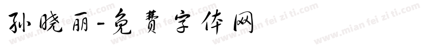 孙晓丽字体转换