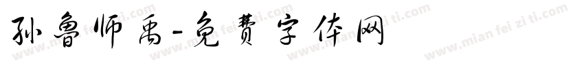 孙鲁师禹字体转换