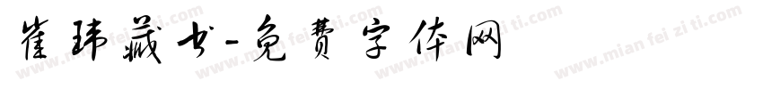 崔玮藏书字体转换