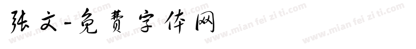 张文字体转换
