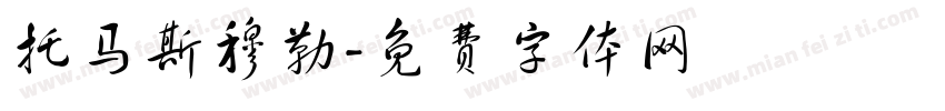托马斯穆勒字体转换