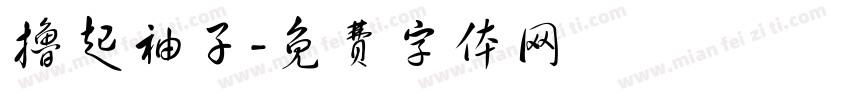 撸起袖子字体转换
