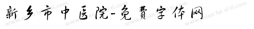 新乡市中医院字体转换