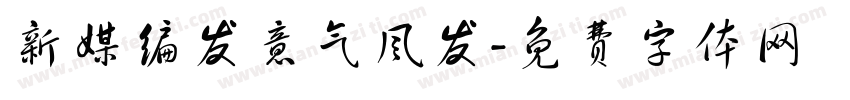 新媒编发意气风发字体转换