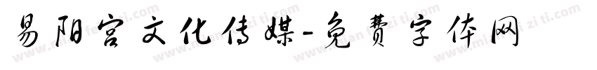 易阳宫文化传媒字体转换
