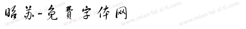 昭苏字体转换