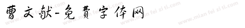 曹文献字体转换