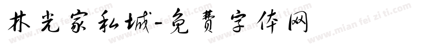 林光家私城字体转换