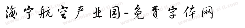 海宁航空产业园字体转换