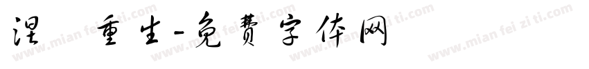 涅槃重生字体转换