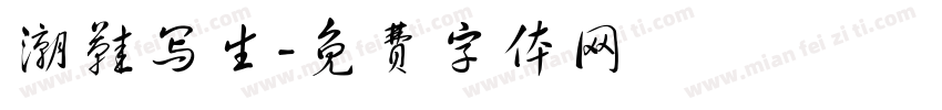 潮鞋写生字体转换