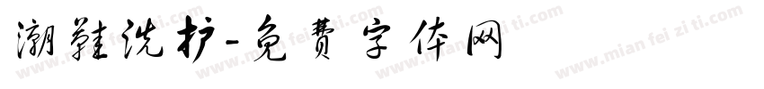 潮鞋洗护字体转换