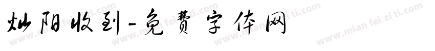 灿阳收到字体转换