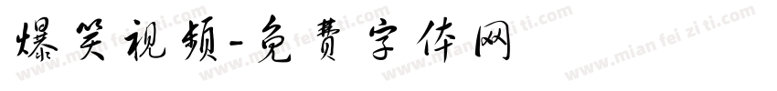 爆笑视频字体转换