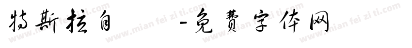 特斯拉自駕車字体转换