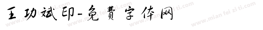王功斌印字体转换