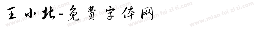 王小北字体转换