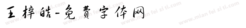王梓皓字体转换