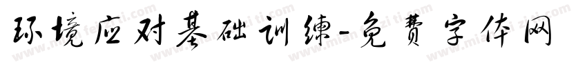 环境应对基础训练字体转换