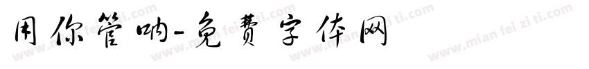 用你管呐字体转换