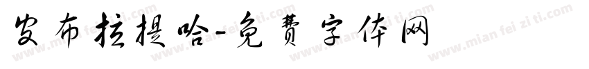 皮布拉提哈字体转换