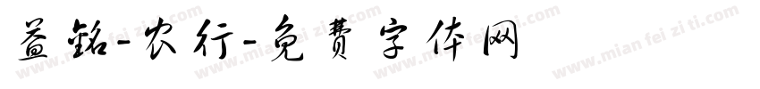 益铭-农行字体转换