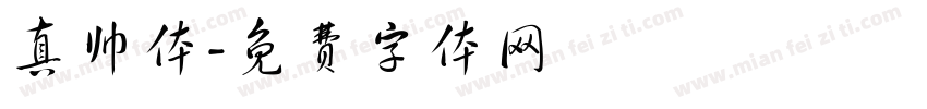 真帅体字体转换