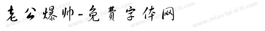 老公爆帅字体转换