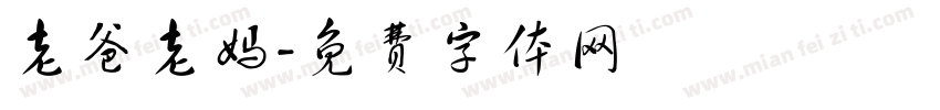 老爸老妈字体转换