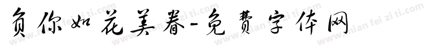 负你如花美眷字体转换