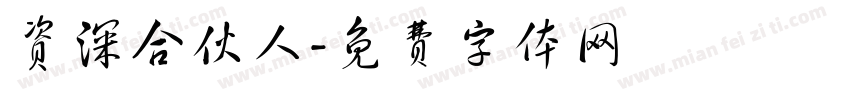 资深合伙人字体转换