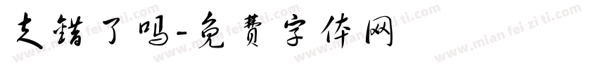 走错了吗字体转换