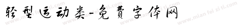 轻型运动类字体转换