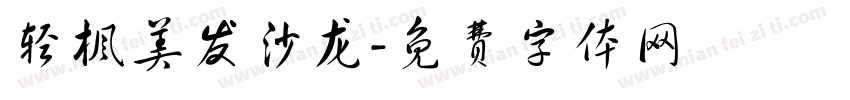 轻枫美发沙龙字体转换