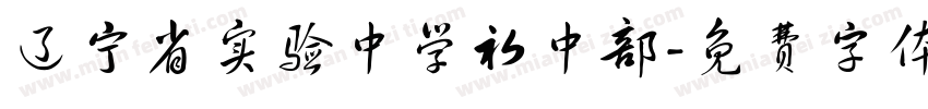 辽宁省实验中学初中部字体转换