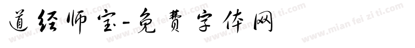 道经师宝字体转换