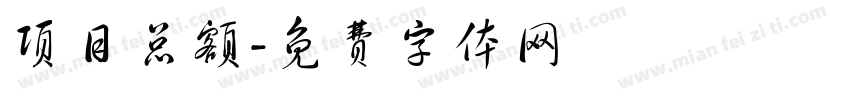 项目总额字体转换