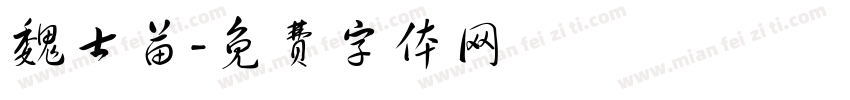 魏士苗字体转换
