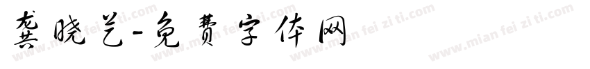 龚晓艺字体转换