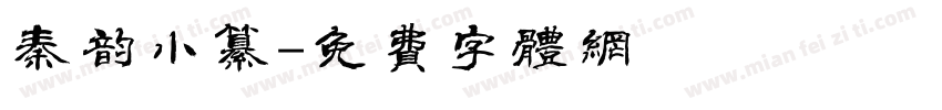 秦韵小纂字体转换