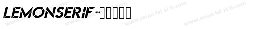 LemonSerif字体转换