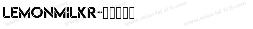 LemonMilkr字体转换