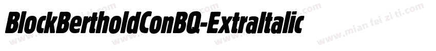 BlockBertholdConBQ-ExtraItalic字体转换