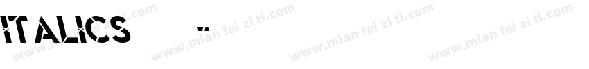 ITALICS字体下载字体转换