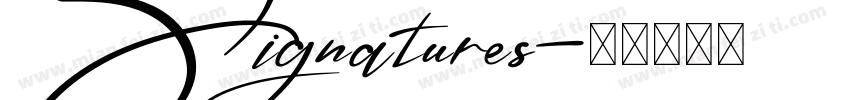 Signatures字体转换