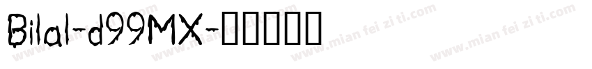 Bilal-d99MX字体转换