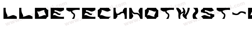 LLDEtechnoTwist字体转换